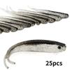 25pcs Soft Fishing Lures Silicone Bait 7.5cm for Fishing Shad Swimbait Wobblers Artificial Tackle Soft Fly Fishing Lures Bait