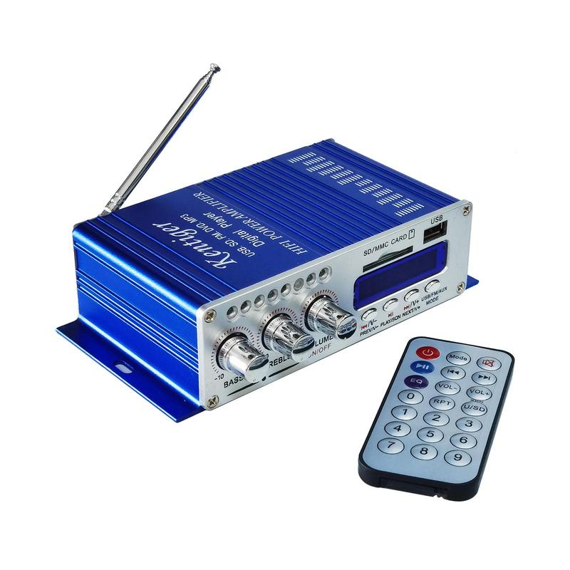 Kentiger HY-502 Мини Hi-Fi Стерео Аудио Усилитель Поддержка FM/MP3/SD/USB/DVD
