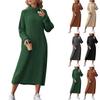 Womens Fall Sweaters Long Sleeve Pullover Loose Chunky Knitted Jumper Dress