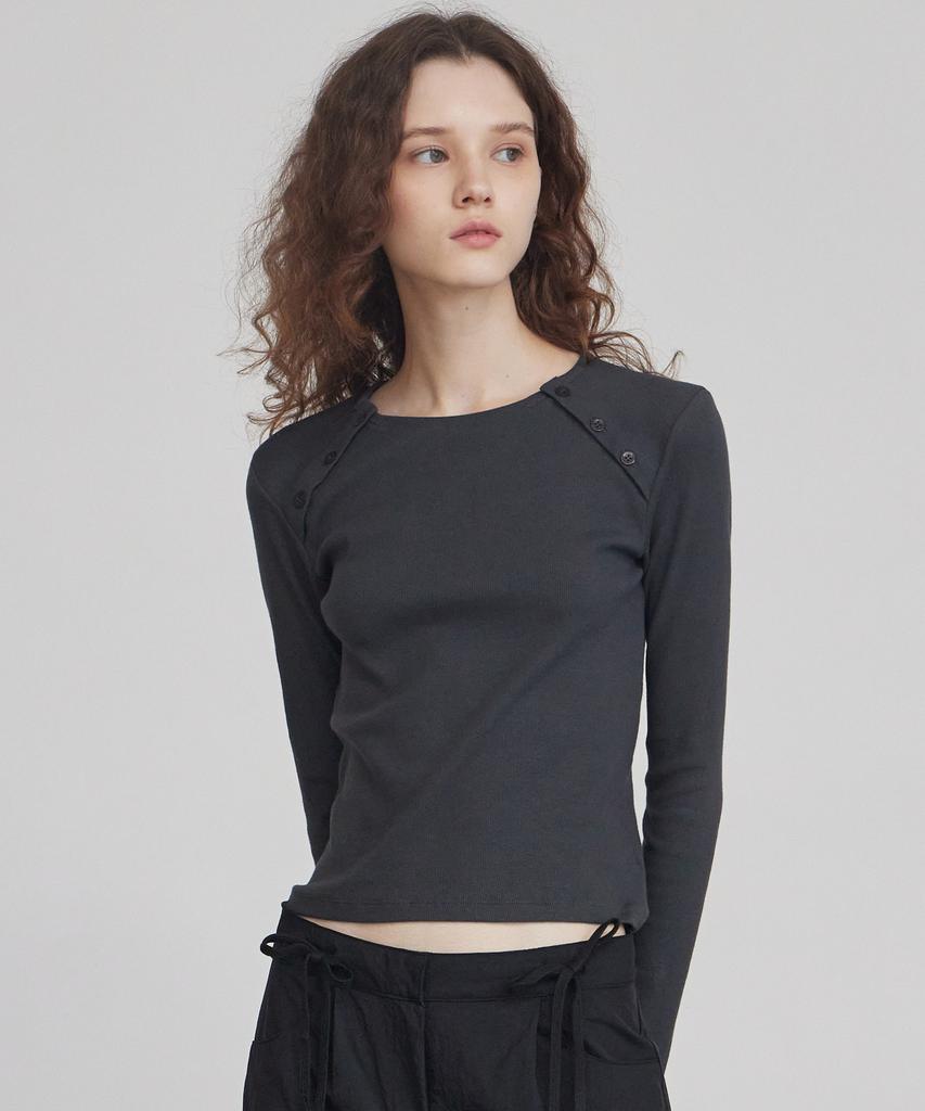 ITOV SEOUL Slim Button Top Ch