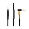 High quality audio cable For ATH M40X/M50X/M60X/M70X Headset 3.5mm to 2.5mm plug with microphone braided wire