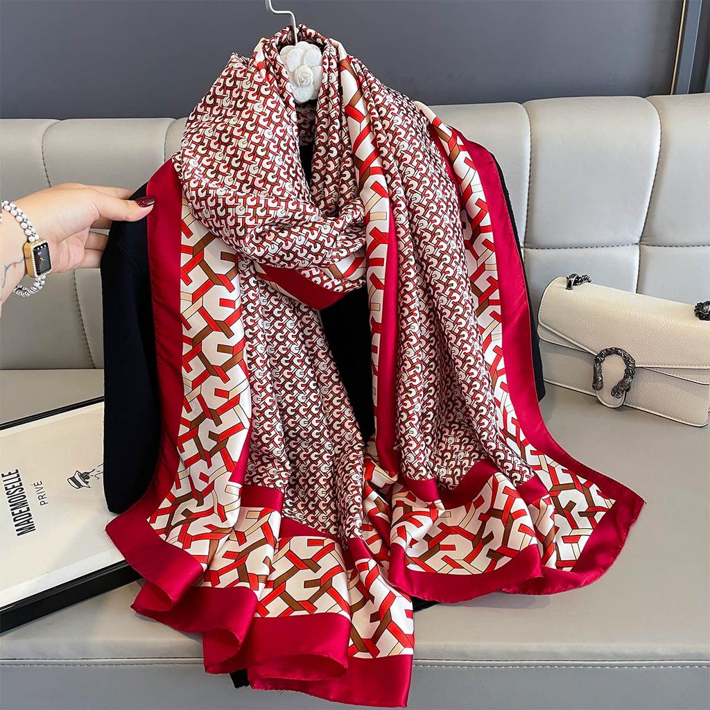 Женские 180*90 см модные красивые мягкие шелковые шарфы женские женские шаль хиджаб накидка платок бандана кашне пляжное парео