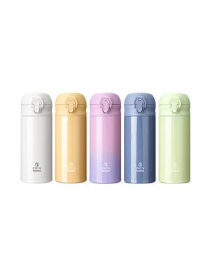 CARRY BOTTLE Изолированный Легкий Стакан-Бутылка 350 мл 5 Цветов Нержавеющая Сталь Крышка в Одно Касание Портативная Мини Бутылка для Воды