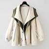Waist Collection Mid-length Windbreaker Korean Version Women's Spring and Autumn Casual Coat