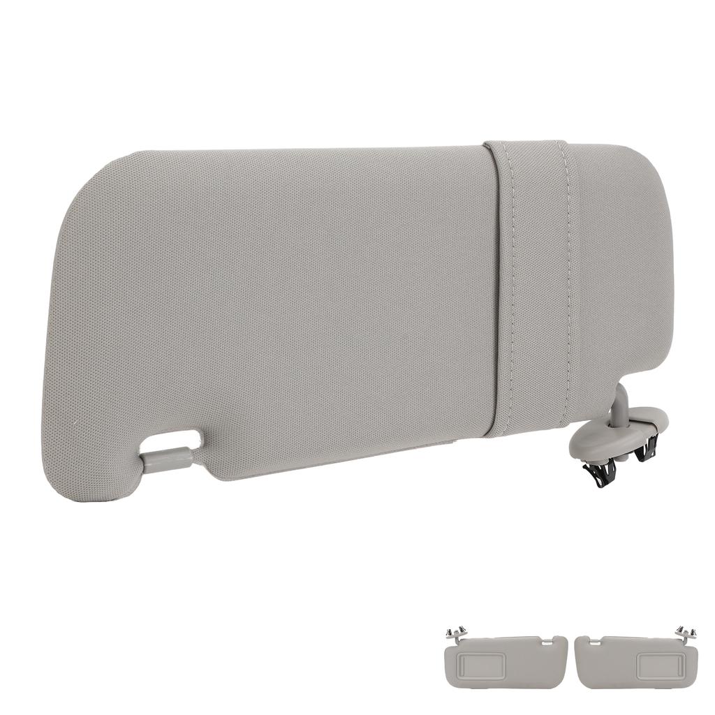 1Pc Car Sun Visor Fabric Grey Sun Shielding Visor Mirror with Makeup Mirror Replacement for Toyota Corolla 2007 to 2013