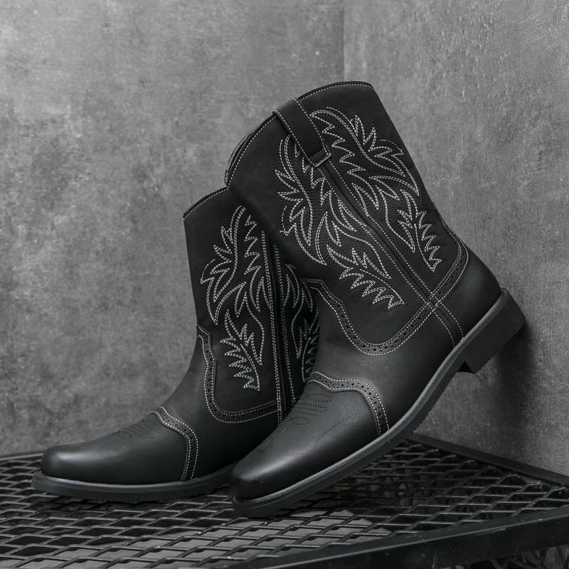 Fashion Leather Ankle Boots For Man Genuine Leather Big Size High Quality Designer Formal Boots Casual Boots Fashion Business