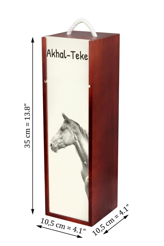 Akhal-Teke – Wine box with a horse, alcohol box with graphics | Art-Dog