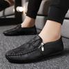 Fashion Loafers Men Mocassin Homme Shoes Men Leather Pu Soft Comfortable Men Casual Shoes Zapatos De Hombre Flats Sneakers