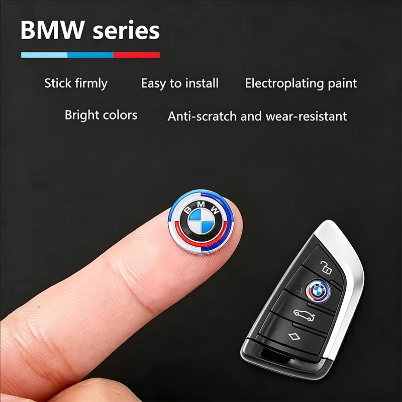 CTCE1 11/14MM 3D Badges Car Key Shell Stickers Remote Control Logo Decal For BMW Performance M1 M2 F32 F30 F20 E90 F30 F87 E46 E60 E87