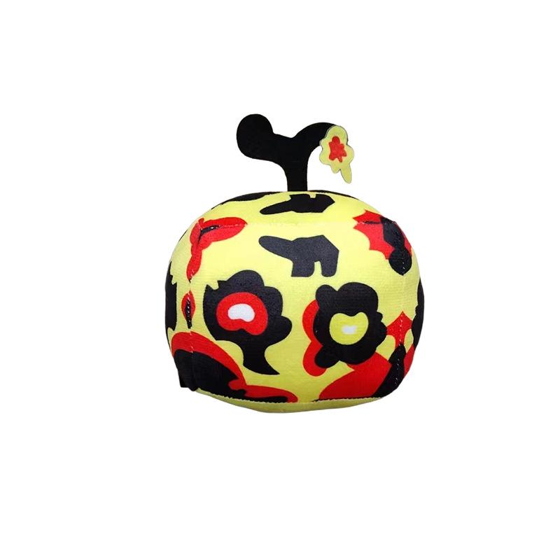 Плюшевая игрушка из аниме-игры Blox Fruits, Фруктовый леопардовый узор, Коробка с плюшевыми игрушками, 11-15 см, Мягкая набивная фруктовая игрушка, Рождественский подарок для детей