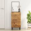 Sideboard with 3 Drawers 40x33.5x75 cm Solid Mango Wood