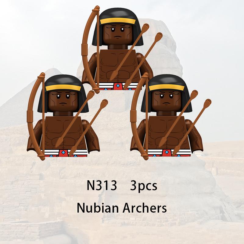 3 шт. Средневековые египетские солдаты строительные блоки замок орел рыцари фигурки копье убийца лук оружие меч военные кирпичи игрушки