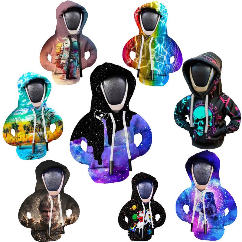 Car Gear Handle Cover Gear Lever Decoration Creative Sweater Hoodie Protection Anti-hand Sweat Shift Gear Clothes