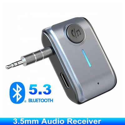 Адаптер приемника Bluetooth 5.3 с разъемами AUX 3,5 мм для автомобильных динамиков, беспроводной аудиоприемник A2DP, поддержка карт TF, автомобильная гарнитура Hands Free
