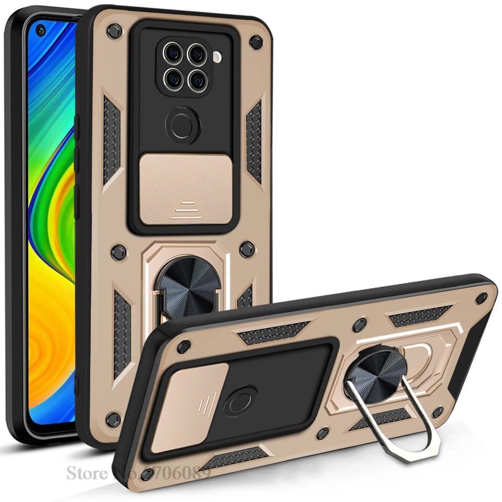 Для Redmi Note 9 Чехол Бронированный Ударопрочный Слайдер Защита Камеры Чехол для Телефона Для Xiaomi Redmi Note 9 Чехол Coque Fundas Shell