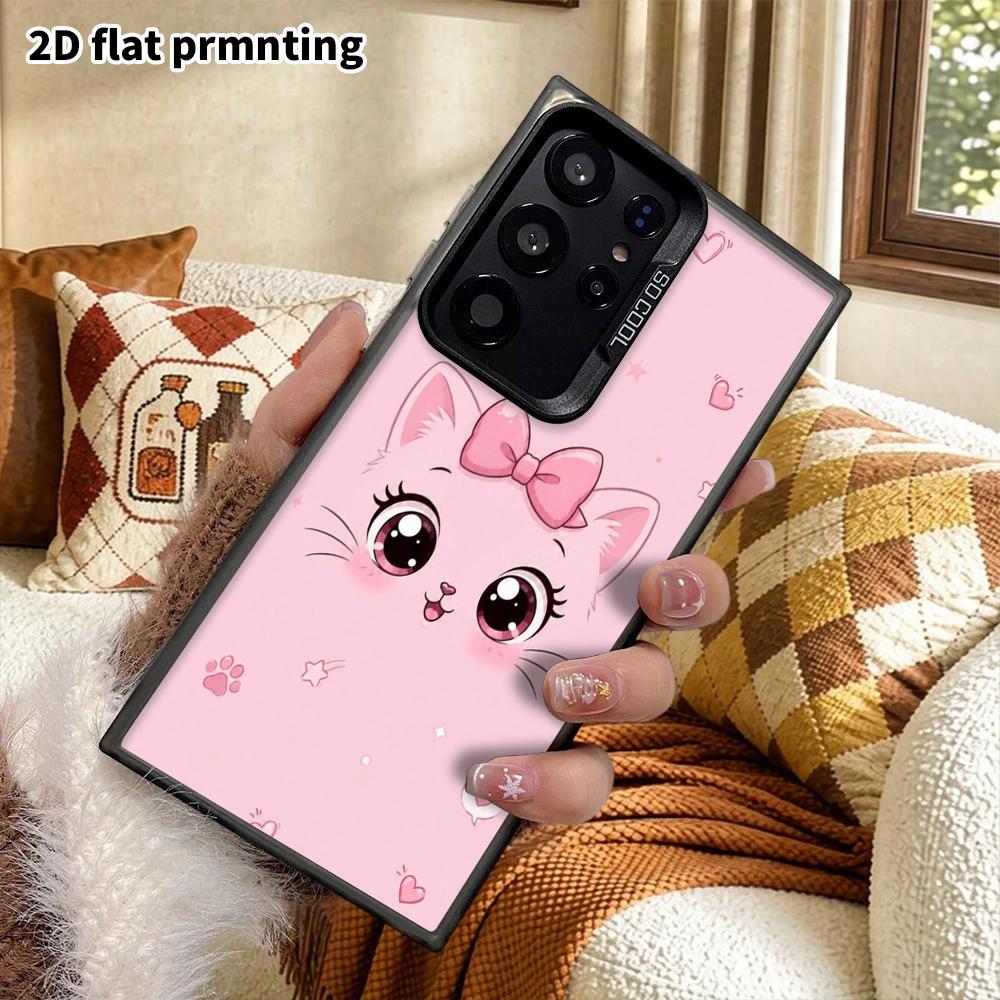 Чехол для телефона: 2D Плоский Защитный Чехол для Samsung Galaxy A34 A35 M05 M06 S20 S22 S21 FE Plus 5G, Стиль для Пары, Голова Кошки, Рождественские и Хэллоуинские Подарки