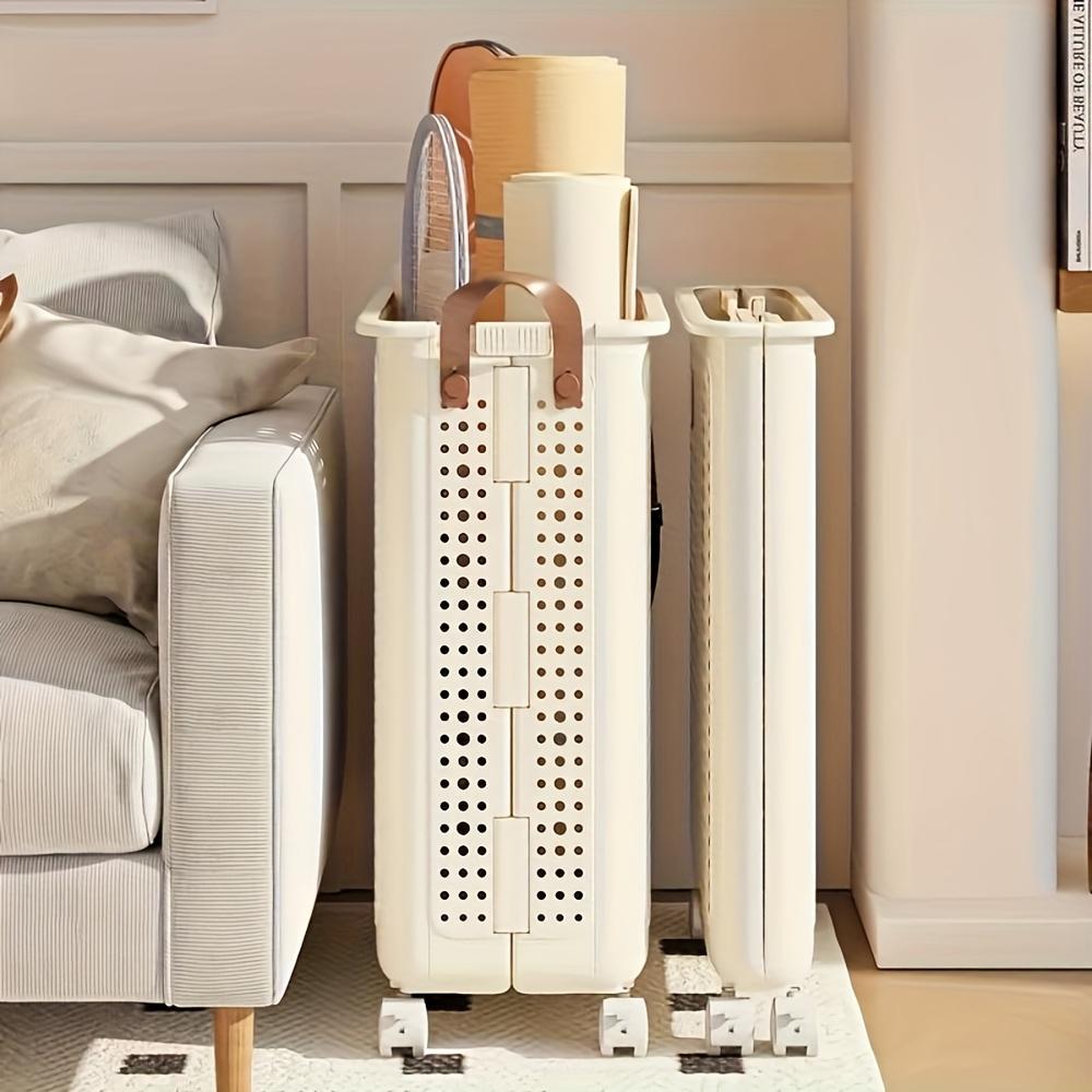 Rolling Laundry Basket with Lid - Personal Care Product Dispenser and Storage Box, Comes with Handle Design, Suitable for Clothes, Laundry Hamper