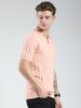 Monte Carlo Men Regular Fit Coral Tshirt
