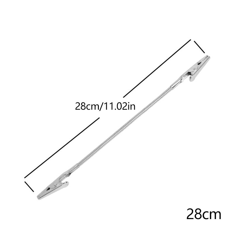 Portable Mosquito Coil Clip Double-Headed Alligator Clip Mosquito Coil Extra Long Metal Thread Coil Holder Clip Stainless Steel