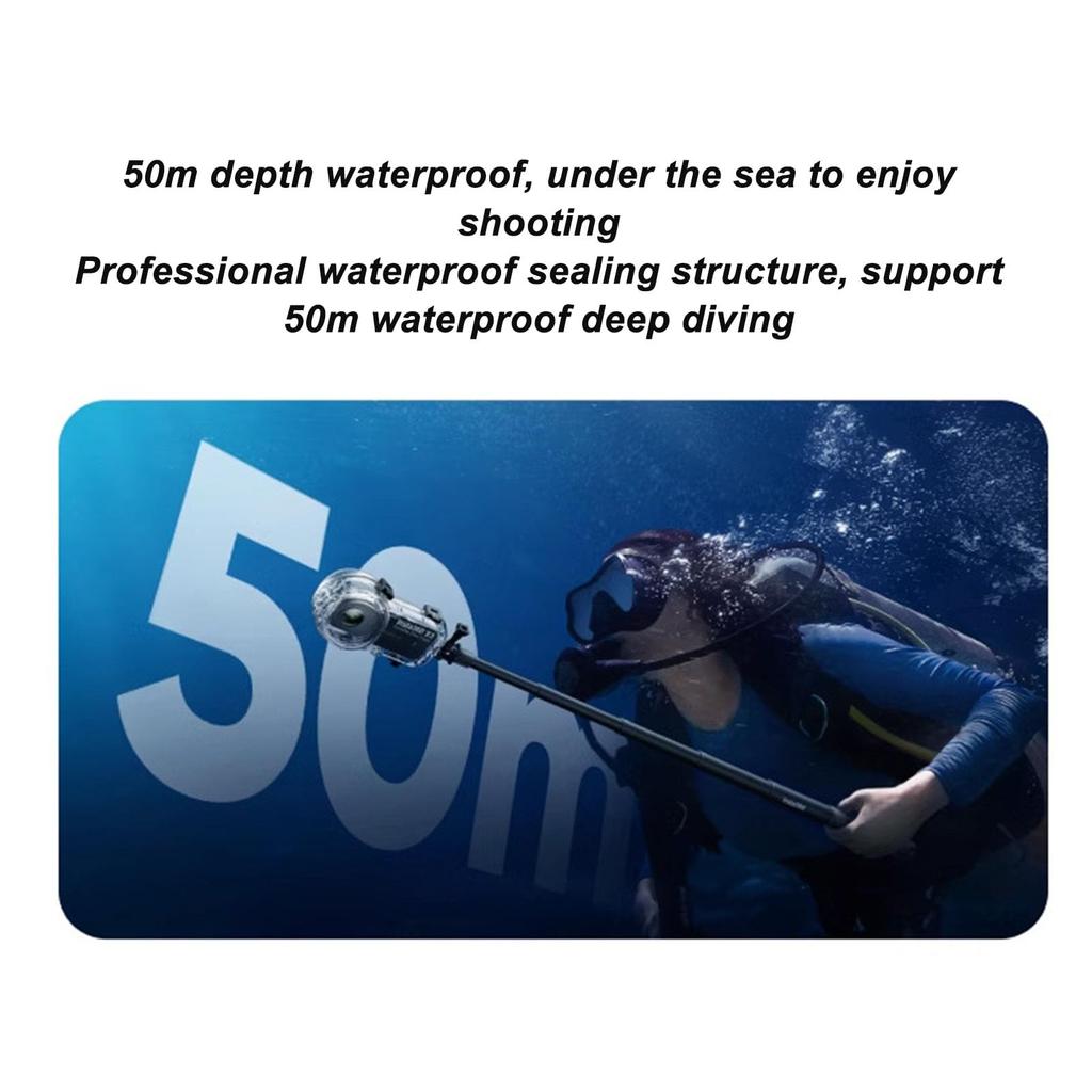 Водонепроницаемый чехол для экшн-камеры, бокс для дайвинга с водозащитным корпусом 164 фута, водонепроницаемый чехол для X3 X3, кронштейн, устойчивый, устойчивый к царапинам