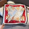 Корейский новый универсальный модный 71 квадратный платок из имитации шелка женский высококачественный защитный для шеи шейный платок шелковый платок