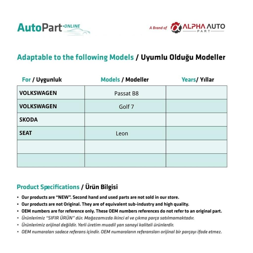 Кнопка открытия окна-ЛЕВАЯ-2 для Volkswagen Passat B8, Golf 7, Skoda, Seat Leon