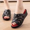 Fashion Hot Selling 2025 Slippers Platform Wedges Women Sandals Female Mules Beach Shoes Breathable Thick Bottom Non-Slip Solid Outside