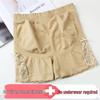 Women's Ice Silk Lace-Trimmed Safety Shorts: Pure Cotton Crotch, Summer Anti-Exposure Plus Size Boxer Briefs.