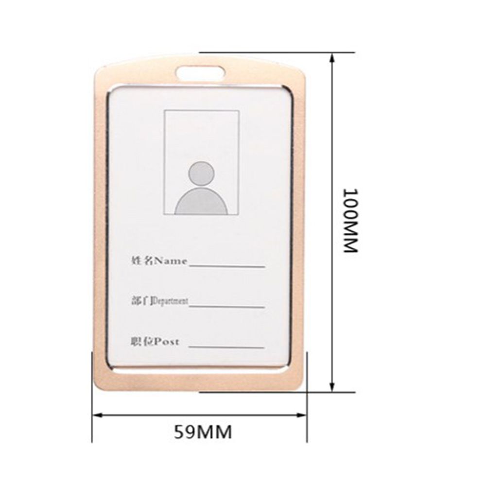 Чехол для удостоверения личности Аксессуары Металлическая клипса Вертикальный чехол для карт Держатель для бейджа Визитница Чехол для имени