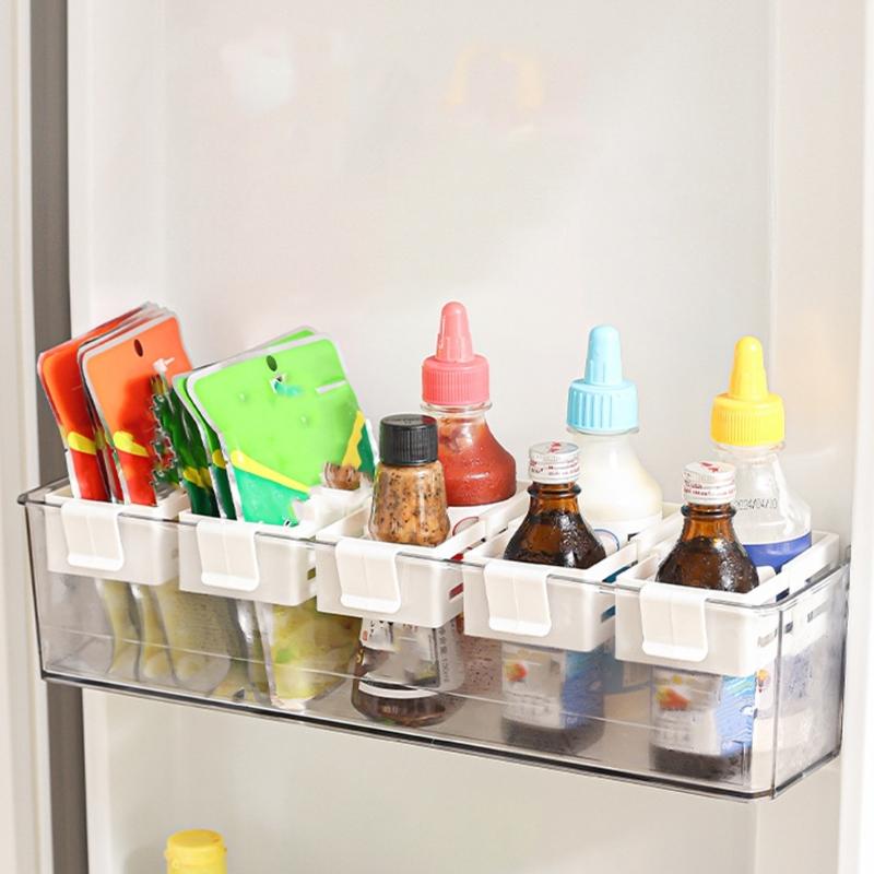 Space Saving Expandable Fridge Organizer Refrigerator Storage Partition Board For Food Snacks And Kitchen Supplies