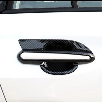 Углеродное волокно, напечатанное для Toyota Rav4 RAV 4 2019-2024, внешняя боковая дверная ручка, молдинг, хромированная дверная чаша, рамка, рамка