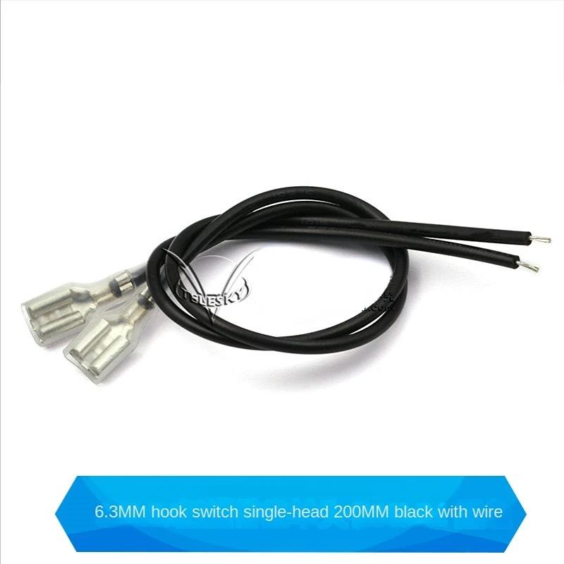 5pcs 2.8MM / 4.8MM / 6.3MM Spring Strip Wiring Terminal Wire with Sheath Single Head Double Head Harness Connecting Wire Fuses4