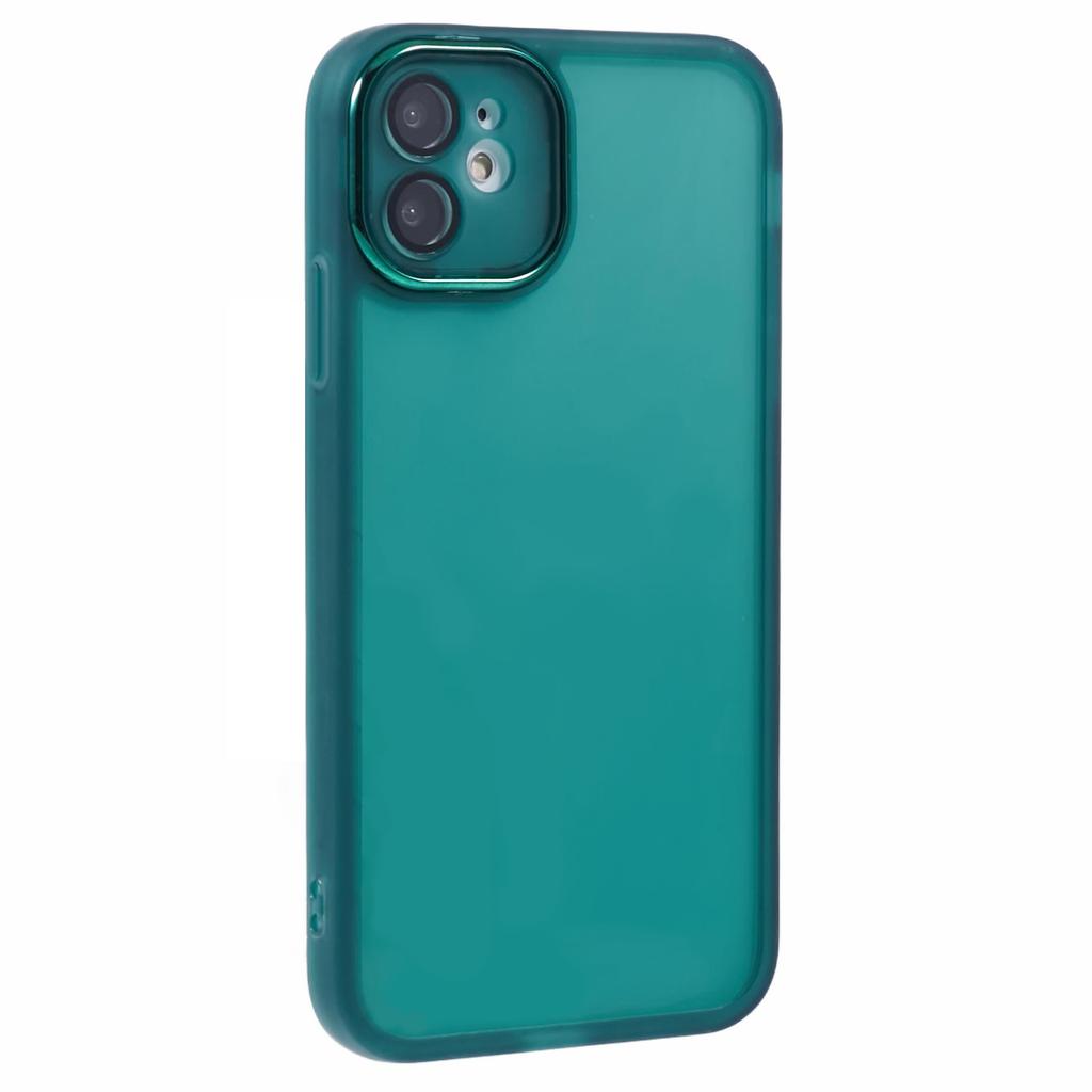 DKSM Series For iPhone 12 Case Electroplated Camera Frame TPU Phone Cover