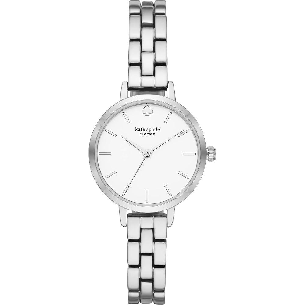 Kate Spade New York Metro KSW9001 Women's Watch Silver Stainless Steel Analog Timepiece