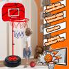Kugooyi 1-Pack Kids' Basketball Stand, Sports Basketball Backboard Kit with Adjustable, Stable, Detachable Ball for Home Games and Exercises,