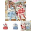 Hello Kitty Cartoon Pu School Backpack With Plush Material And Spliced Pattern Design