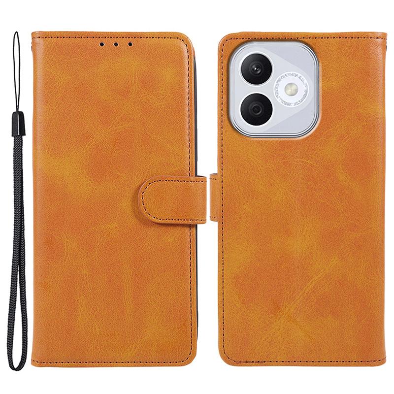 Чехол для Honor 400 Lite PU Кожаный Кошелек Защитный Чехол для Телефона Текстура Теленка