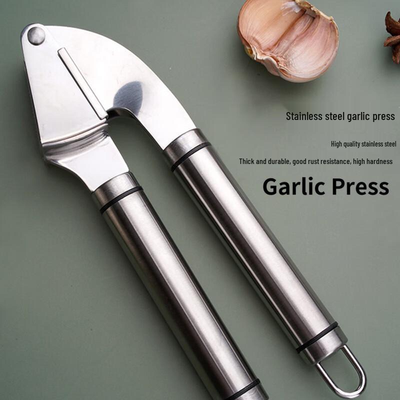 304 Stainless Steel Multifunction Garlic Press
