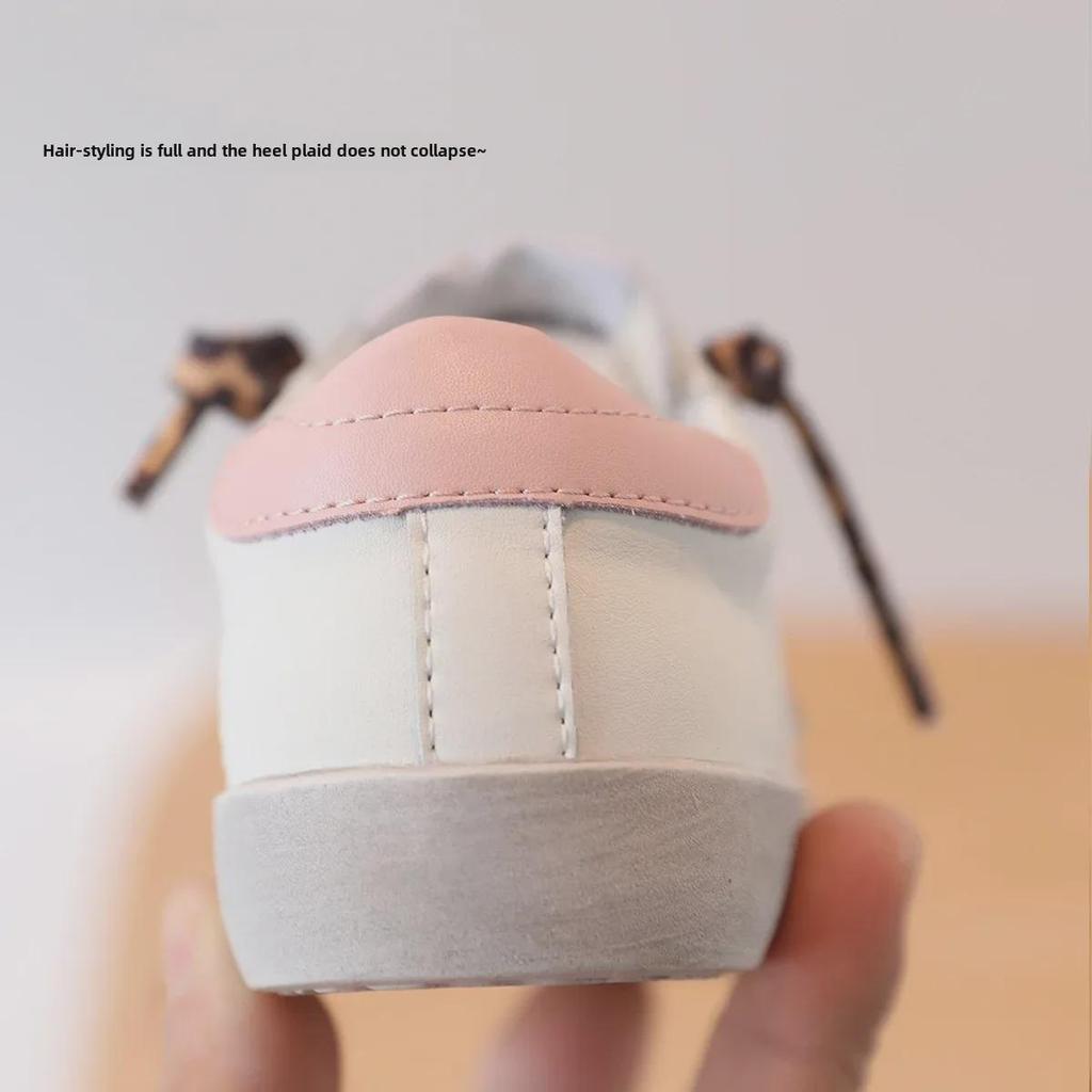 2007 г. Повседневные туфли для девочек с золотисто-розовыми звездами и пайетками, с мягкой подошвой