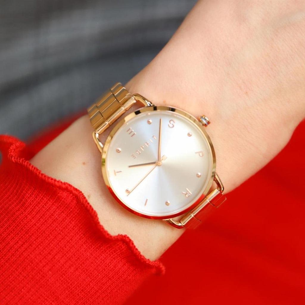 Esprit ES1L173M0085 Rose Gold Stainless Steel Strap Women's Watch