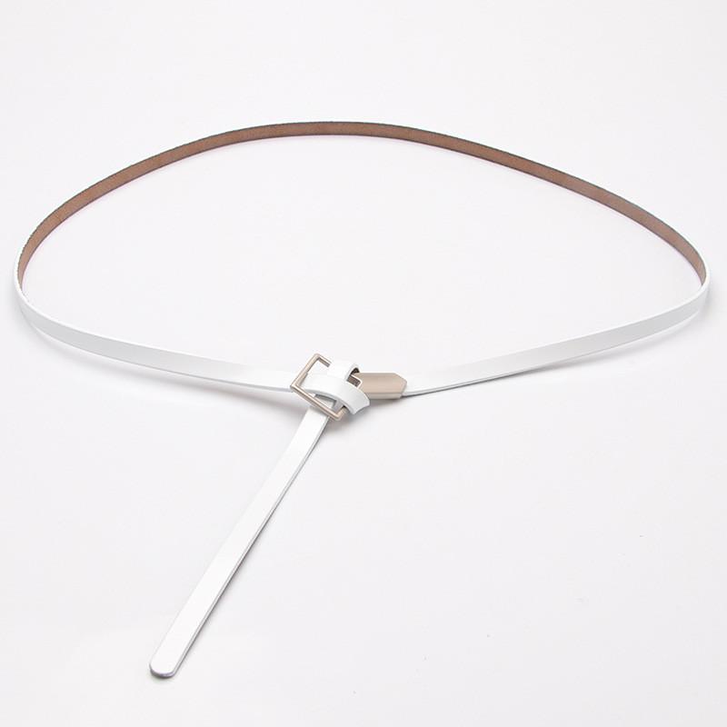 Leather Womens Belt Casual Slim Waistband For Dress And Office Style