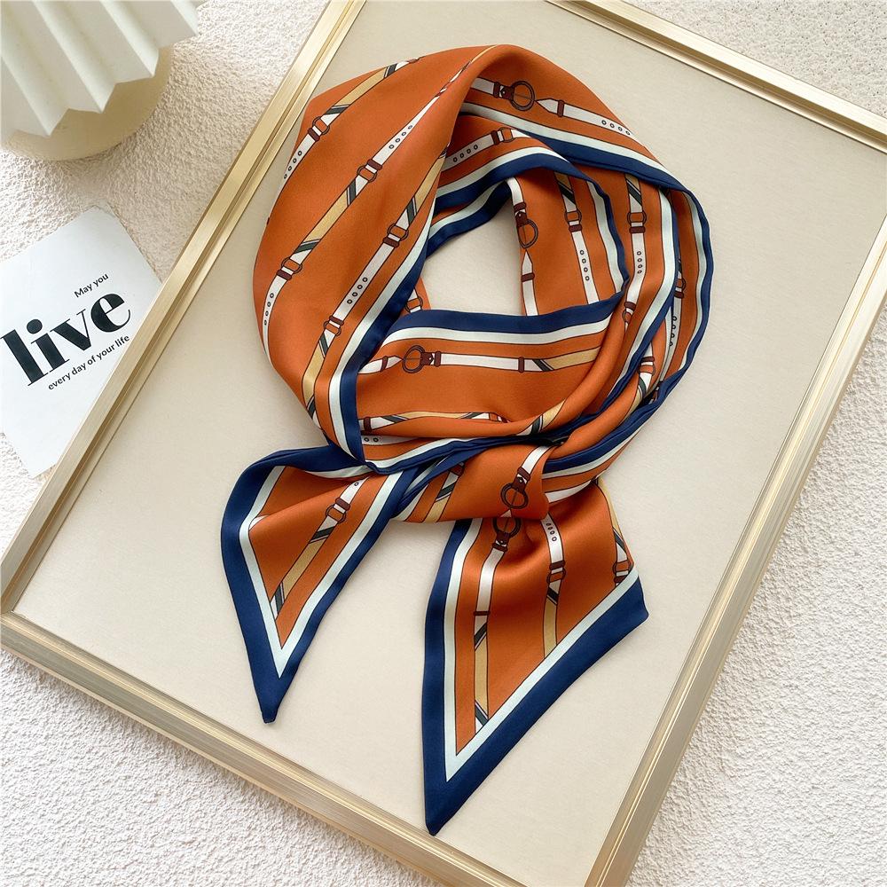 New Scarves Silk Scarves Women'S Spring And Autumn Season Long Decorative Professional Scarves Summer Thin Styles Paired With Shirts Stylish