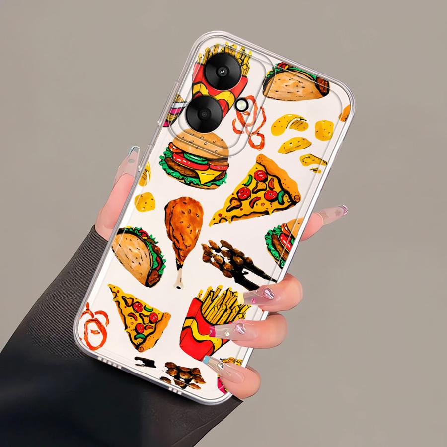 Мягкий чехол для телефона для Xiaomi Mi 11T Pro 11 Lite Гурманский бургер