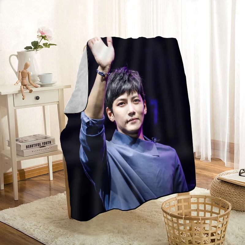 Новое поступление Пледы с принтом Ji Chang Wook Мягкий плед для дома/дивана/кровати Портативное одеяло для путешествий для взрослых