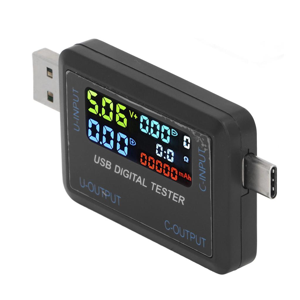 USB-тестер-мультиметр Многофункциональный Тип C Напряжение Ток Емкость Энергия Мощность Тестер 5?36V