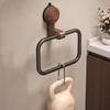 Hanging Towel Rack Suction Cup Design Strong Load-bearing Simple Installation Bathroom Wall Mount Hand Towel Holder