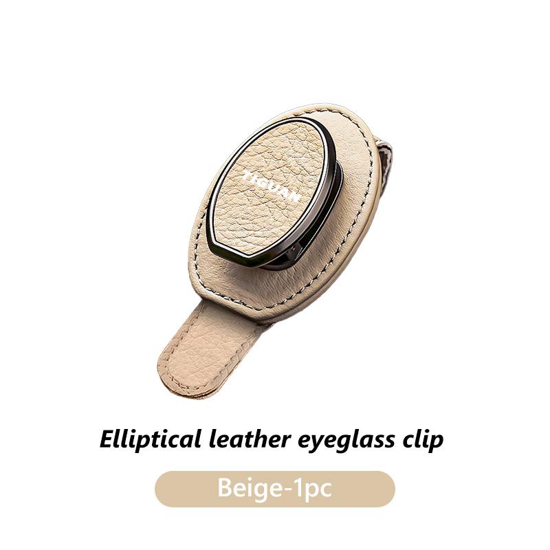 DIG1 Car Sun Visor Eyeglass Hanger Clip Glasses Holder Card Auto Storage For Volkswagen VW Tiguan Scirocco Sagitar Magotan 4 5 6 7