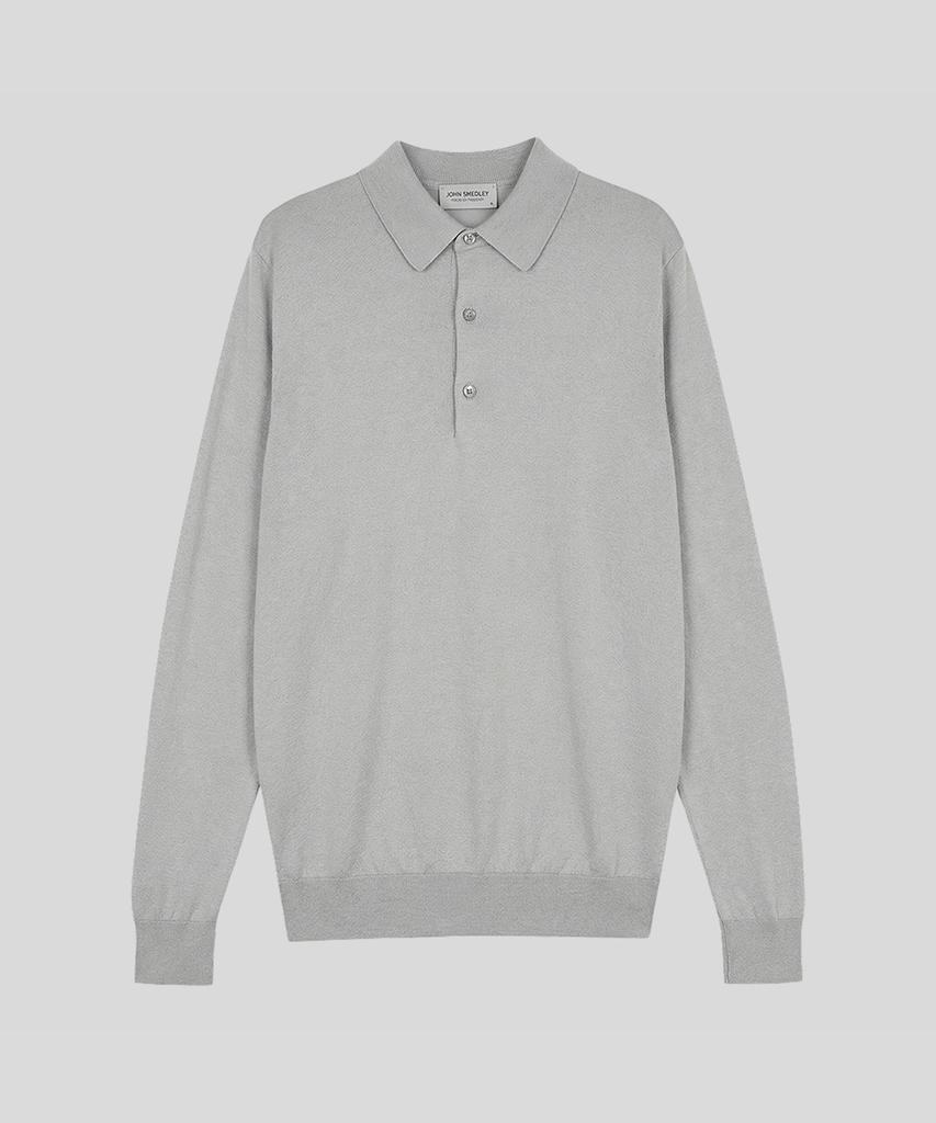 Jonseumedeulli Bradwell Sea Island Cotton Long Sleeves Polo Shirt Heritage Three 10 Colors (C Type)