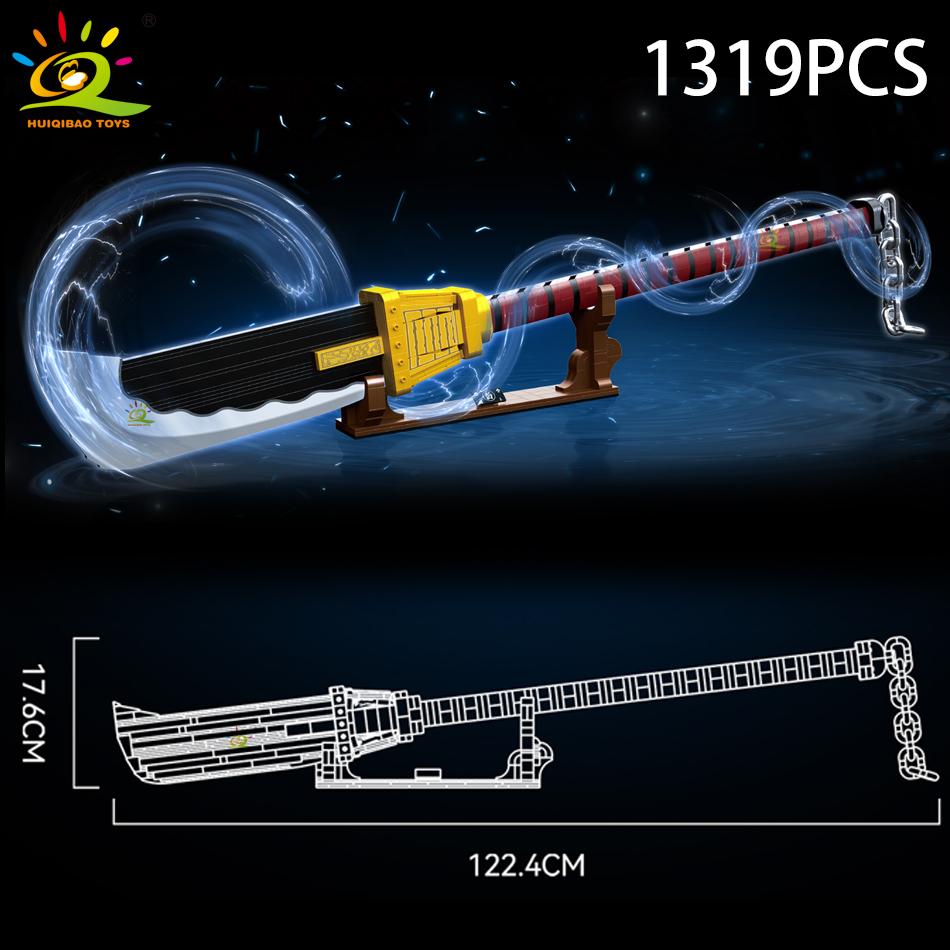 Самурайский меч, строительные блоки, лезвие ниндзя, катана, японское аниме, бабочка, нож Ничирин, кирпичи, детские игрушки для взрослых