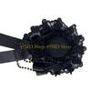 49MD Изящный готический свадебный fascinator с розой из лент, розочками и регулируемым зажимом для волос